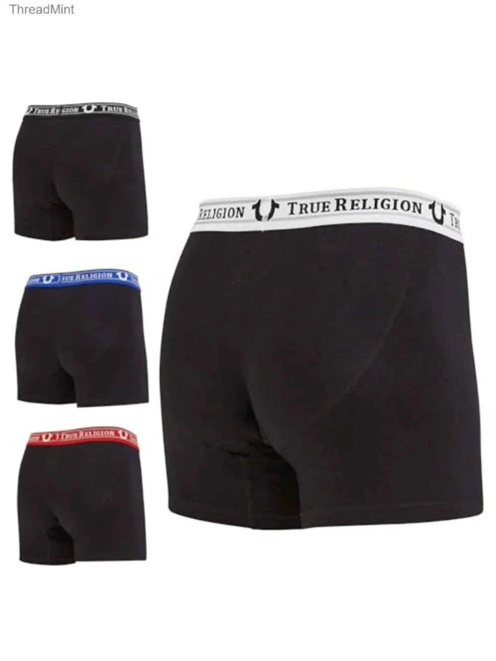 Mens Cotton Stretch Boxer Briefs 4 Pack Underwear